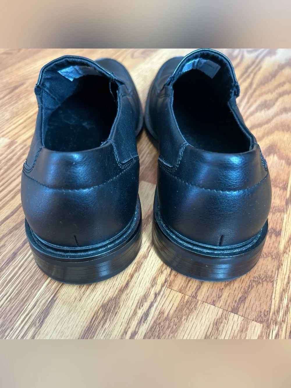 Goodfellow & Co. Black Loafers Slip On Faux Leather Round Moc Toe Men's Size 10